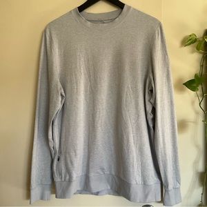 Vuori Ponto Performance CrewNeck Sweatshirt Men's DreamKnit Platinum Heather LRG